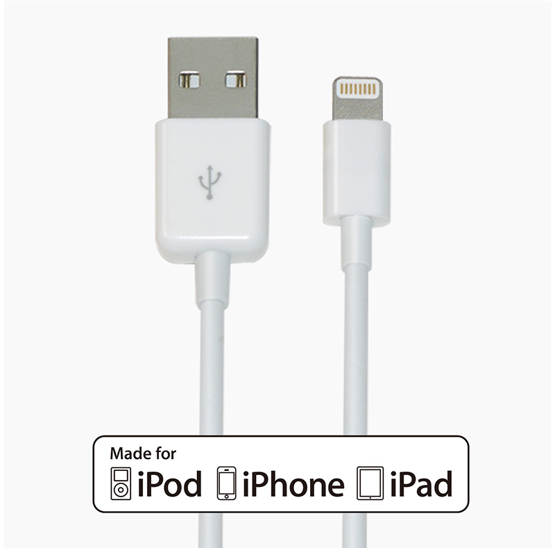 MFI 8 Pin Lightning to USB Round Cable WPL018