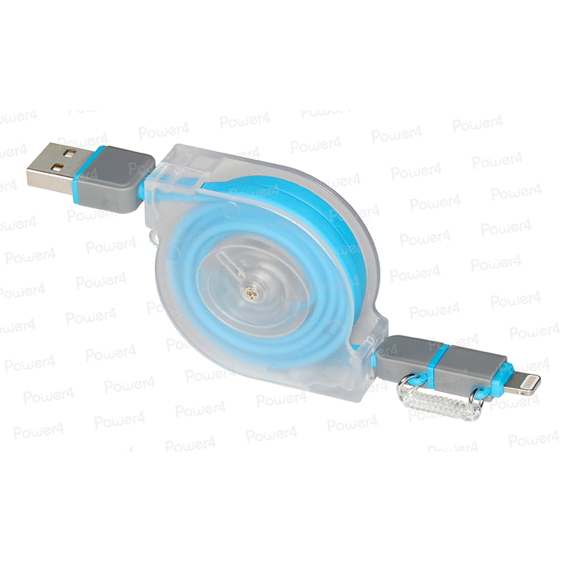 2 in 1 Retractable Lightning to Micro USB Flat Cable WPL033RT