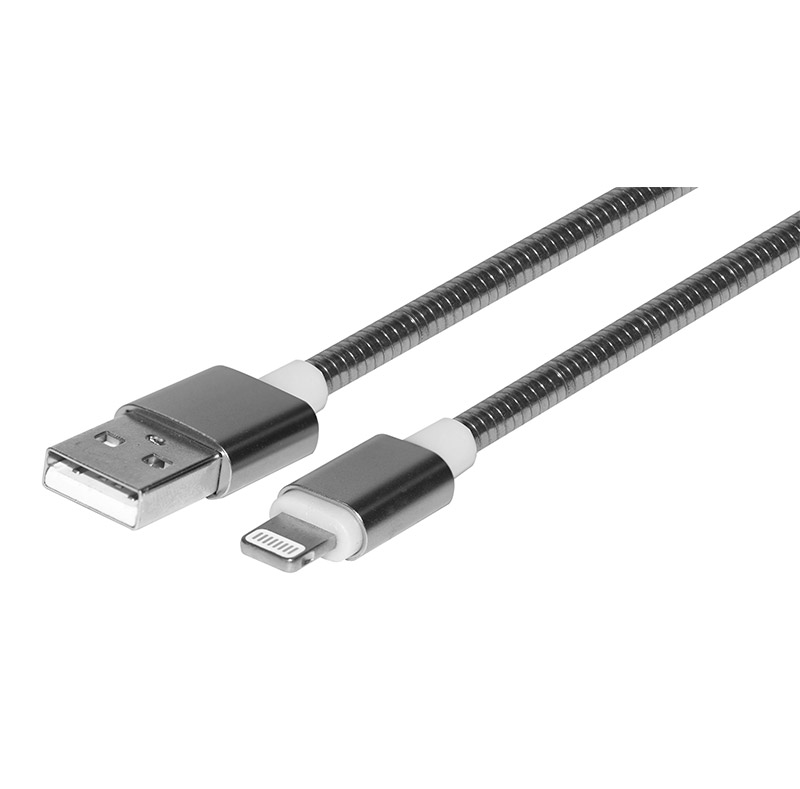  MFI 8 Pin Lightning to USB with Metallic Cable WPL038