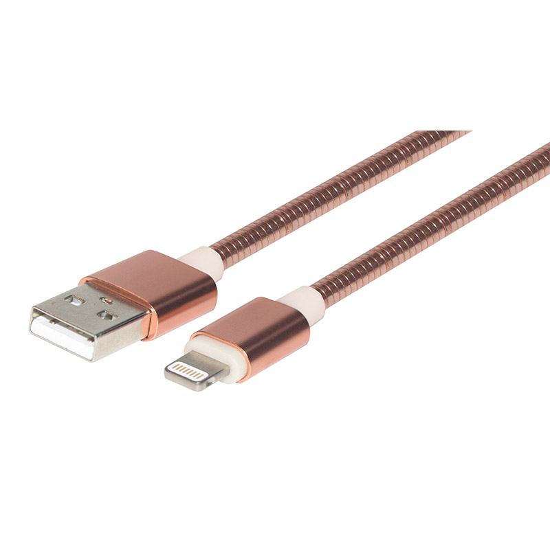  MFI 8 Pin Lightning to USB with Metallic Cable WPL038