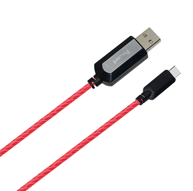 EL Visible  Type-C to USB Flowing Round Cable LD004