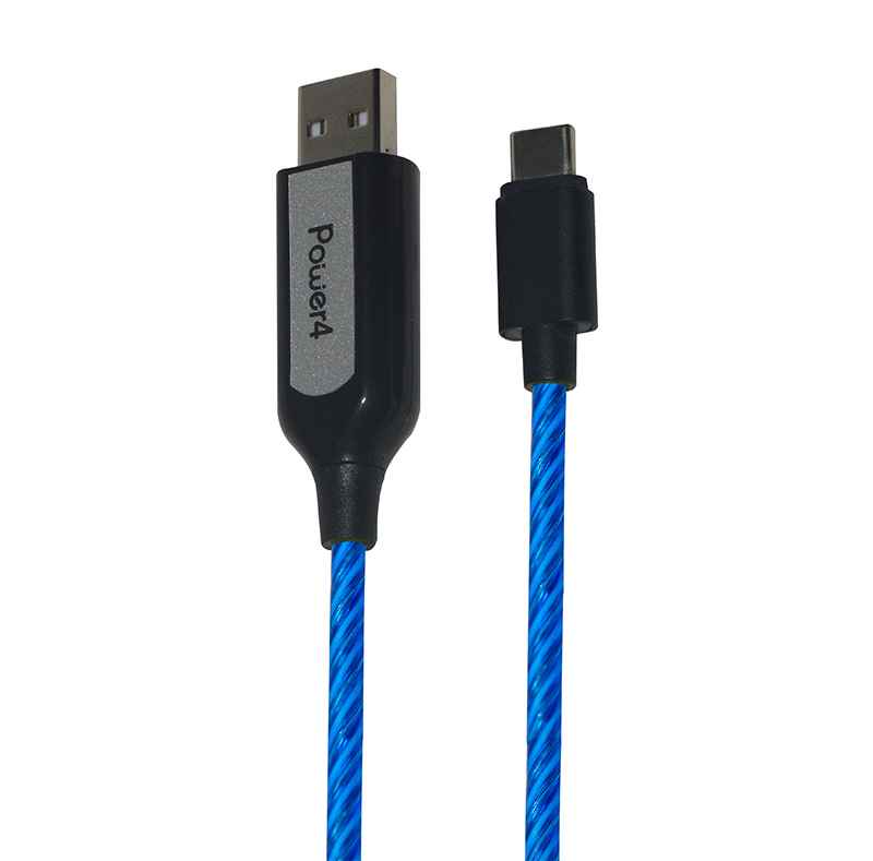 EL Visible Light  Type-C to USB Flowing Round Cable LR004