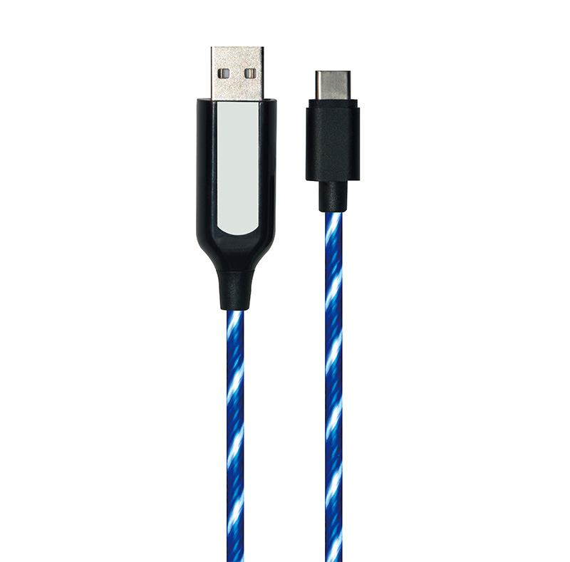 EL Visible Light  Type-C to USB Flowing Round Cable LR004