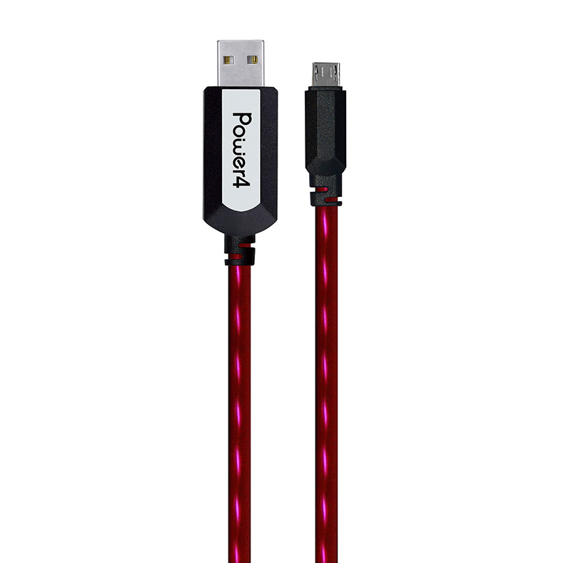 EL Visible Micro USB Flowing Flat Cable LDF001