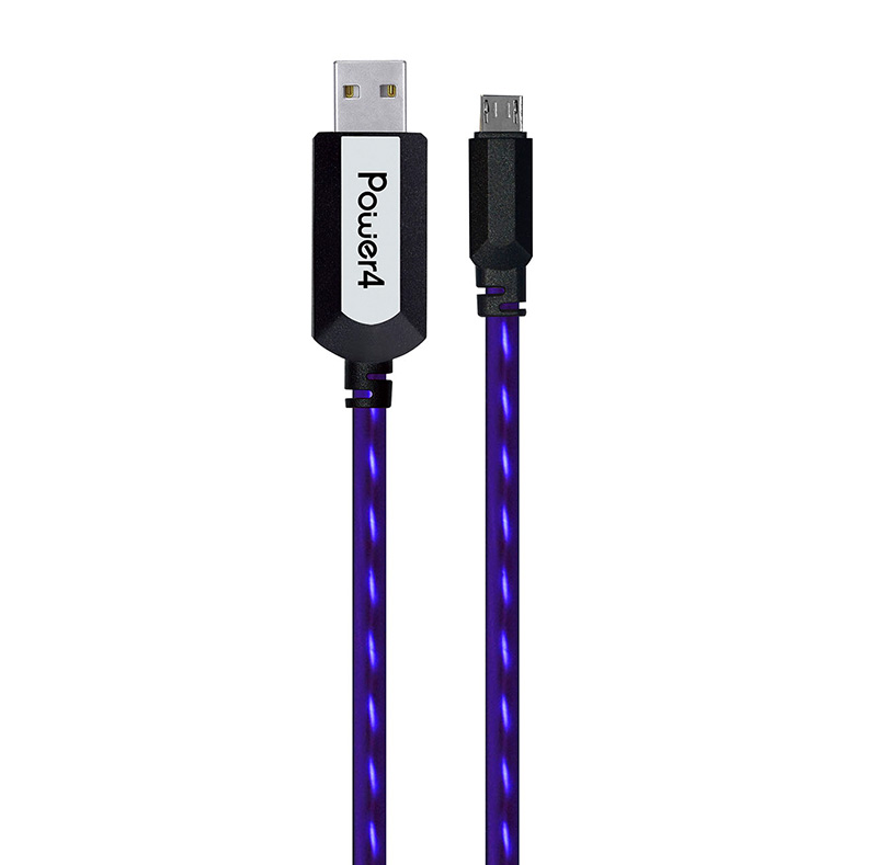 EL Visible Micro USB Flowing Flat Cable LDF001