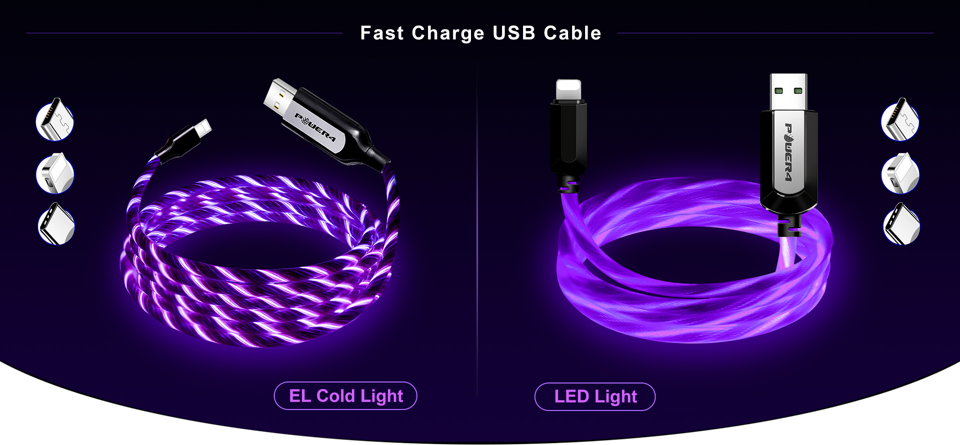 led light usb cable