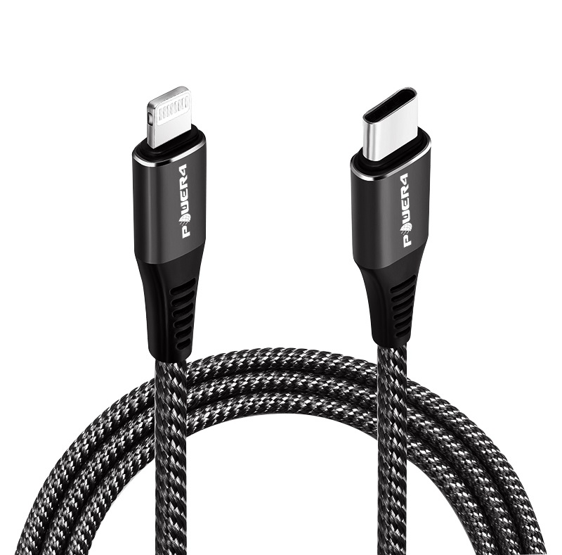 lightning to type-c mfi 3A nylon braided usb cable iphone 11 PD fast charger cable