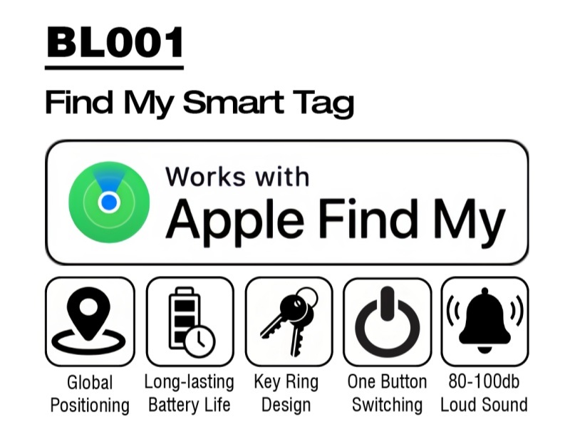 Apple Find My Anti-Lost Smart card Wireless Finder Locator Location Tracker Airtag Factory custom Global Positioning iTag
