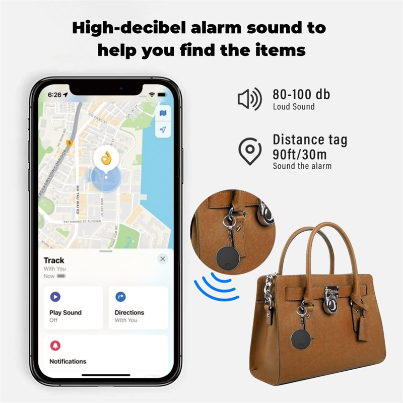 Apple anti-lost device with double screw Find My MFI certified mini Bluetooth iTag Anti Lost Wallet Air Tag Bag Location Smart Car Locator Key item