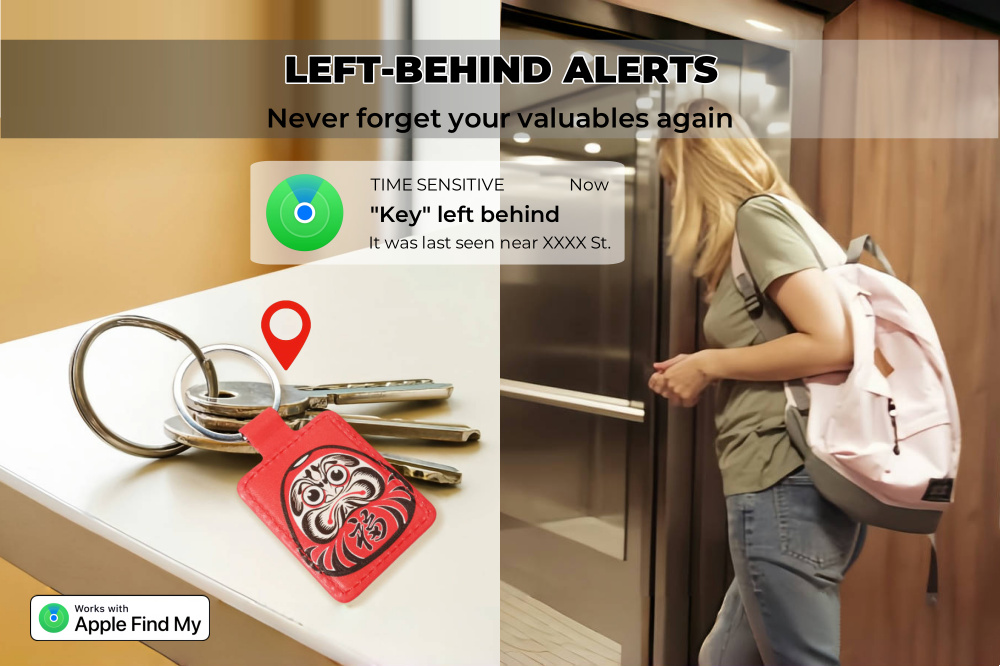 Smart Tag, Bluetooth Luggage Tracker Works with Apple Find My, Item Locator for Key, Luggage, Backpack, Wallet