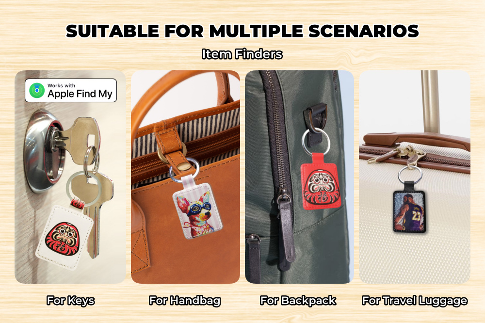 Smart Tag, Bluetooth Luggage Tracker Works with Apple Find My, Item Locator for Key, Luggage, Backpack, Wallet