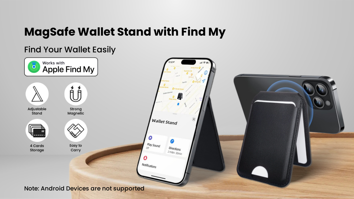 Anti Lost Tracking Device Find My Magnetic Mobile PhoneWallet Tracker Finder And Item Locator For iOS