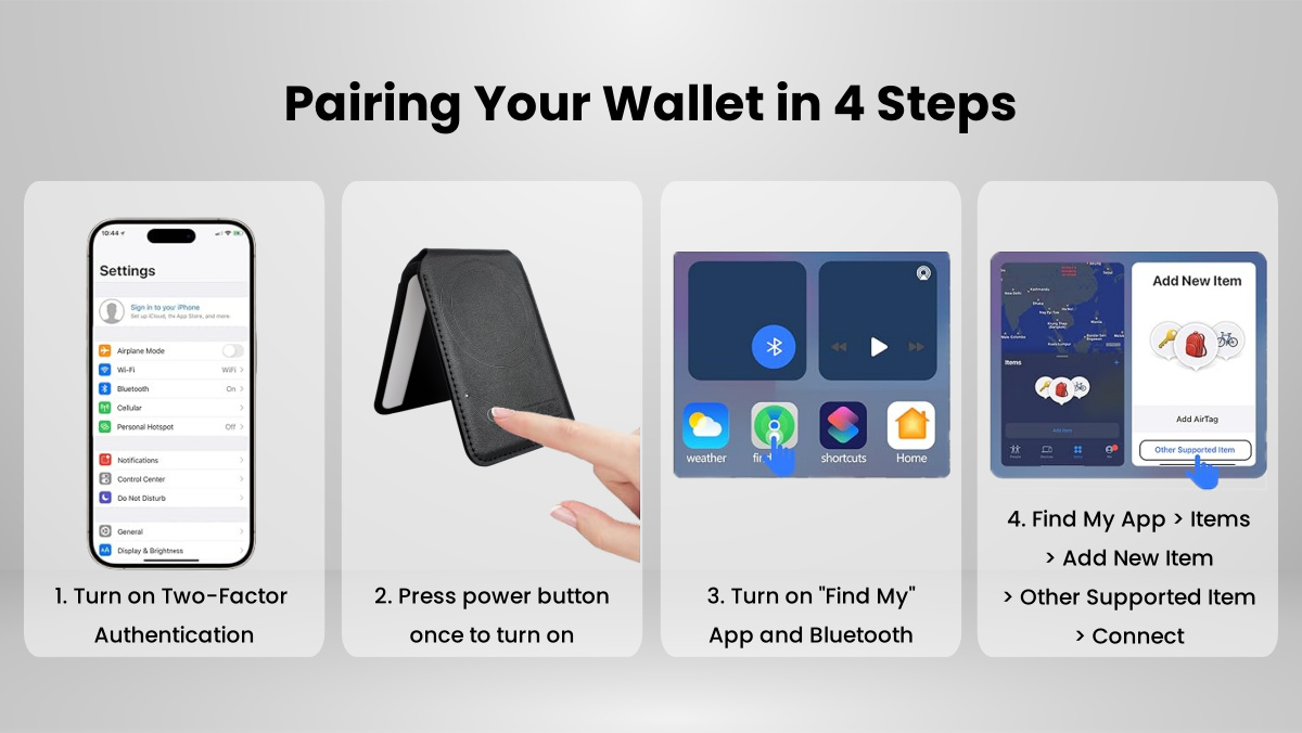 Anti Lost Tracking Device Find My Magnetic Mobile PhoneWallet Tracker Finder And Item Locator For iOS