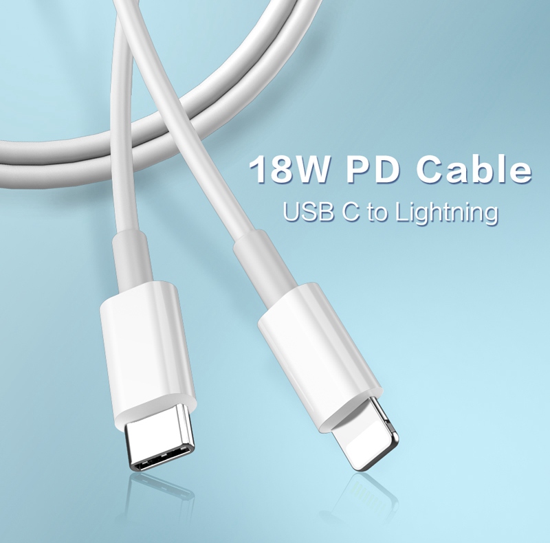 18W lightning to type-c iPhone PD fast charge cable