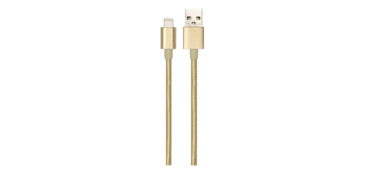  8Pin Lightning to USB 2m length Round Cable With Metal Connectors