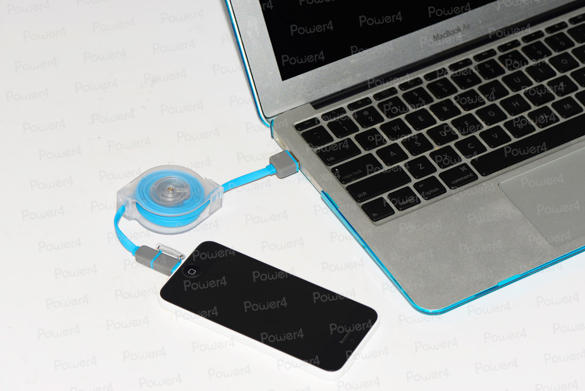 2 in 1 Retractable Lightning to Micro USB Flat Cable