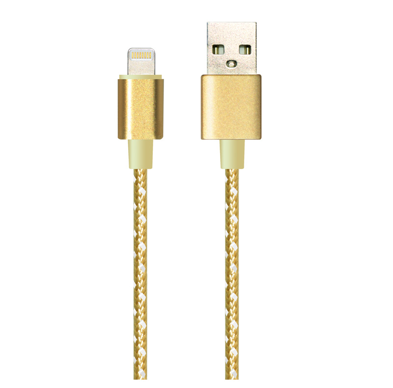 2 in 1 Fabric Braided Micro USB to Type-C USB Cable with Metal Connectors PQT19