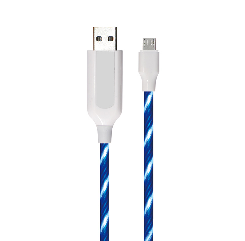 EL Visible Light  Micro USB Flowing Round Cable LR001
