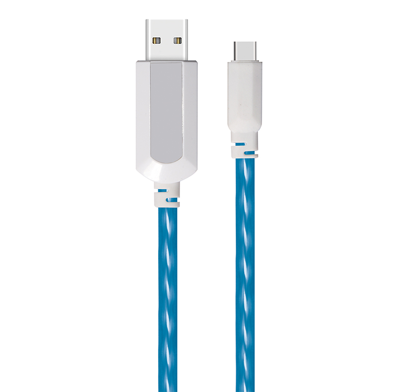 EL Visible  Type-C to USB Flowing Flat Cable LDF004