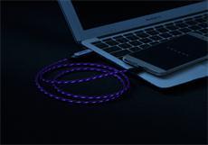 The work principle of EL light up USB cable