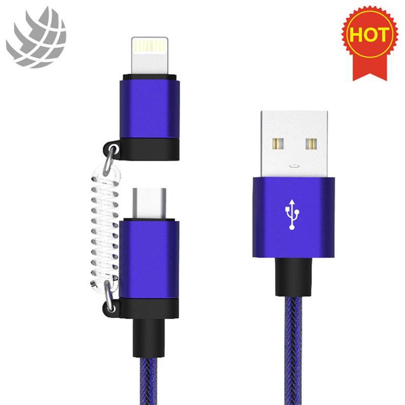 2 in 1 Lightning and Micro USB Charging Cable