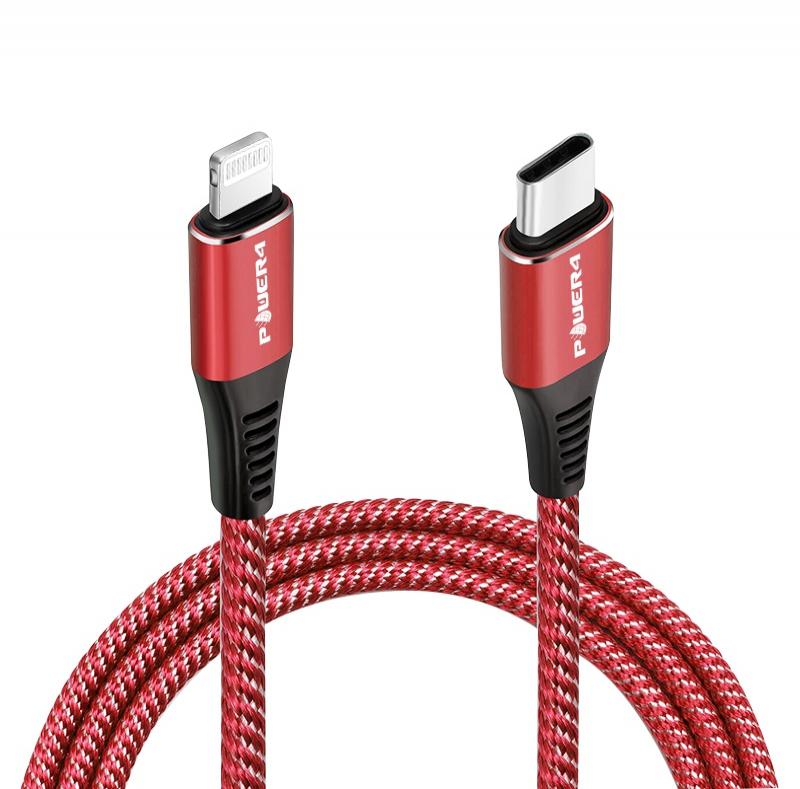 fast charging braided ipad cable mobile phone c to lightning pd cable with packaging