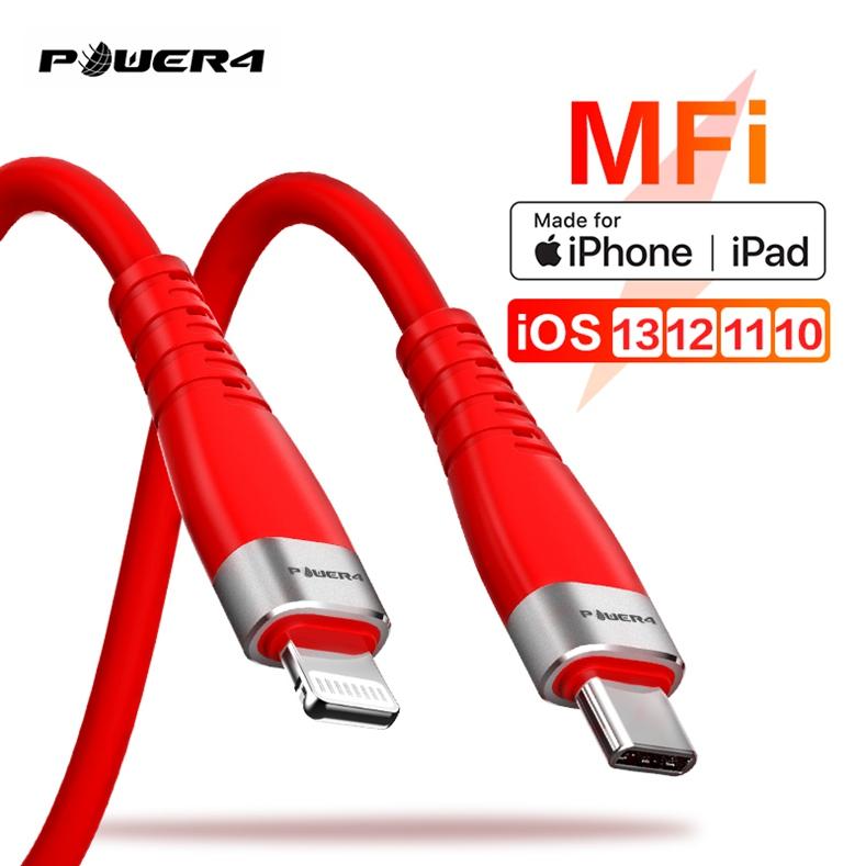 MFI certified lightning to usb c PD fast iPhone charging cables
